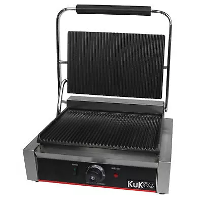 £189.99 • Buy Panini Press Grill Sandwich Toaster Waffle Maker Commercial Iron Toastie Ribbed