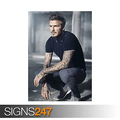 DAVID BECKHAM (2062) Celebrity Poster - Picture Poster Print Art A0 A1 A2 A3 A4 • £1.49