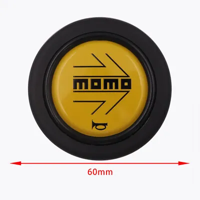 1pcs New MOMO Steering Wheel Horn Button Black & Yellow Arrow • $25