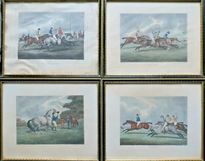 £73.21 • Buy Samuel Howitt (1756 - 1822) Four Coloured Horse Racing Etchings