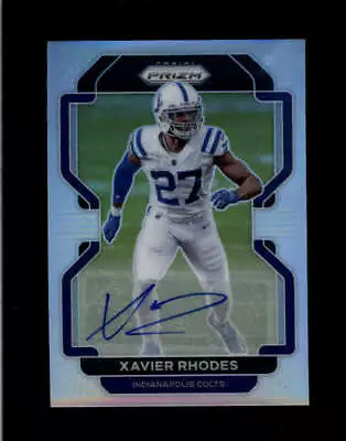 Xavier Rhodes 2021 Panini Prizm #29 Silver Prizms Autograph Auto Bd3119 • $12.99