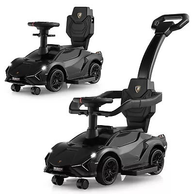 3-In-1 Toddlers Ride On Push Car Kids Licensed Lamborghini Walking Toy Car • £54.95