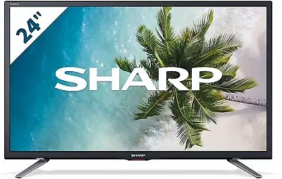 £149.95 • Buy Sharp 24  Inch Smart HD Ready 720p LED TV - Freeview HD - Wi-Fi - Netflix