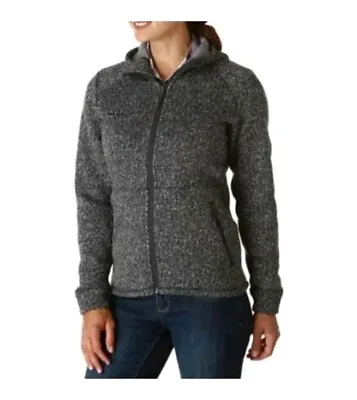 WOMENS MAMMUT KNIT KACHEMAK Hoodie Full Zip  Jacket Fleece Size Small Gray • $39