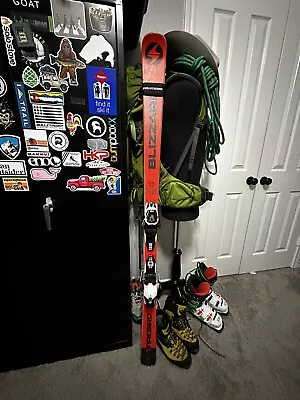 Blizzard Firebird FIS Men's GS Skis 163cm W/Atomic Lithium 10 Bindings • $25