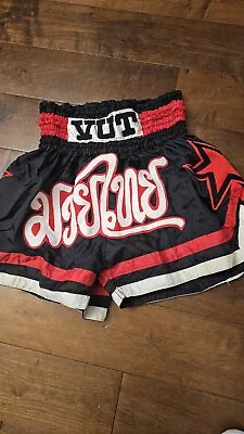 Rare Vintage Muay Thai Boxing Kickboxing Athletic Shorts 1990's Vut Kamnark • $39