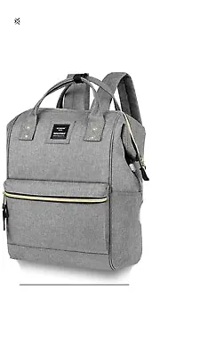 Hethrone Unisex Laptop Backpack 15.6 Inch Stylish Anti Theft Casual Travel Grey • £14.99