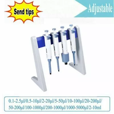 0.1μl Micro-adjustable Pipette Single Channel Lab Liquid Transfer Pipette W/tips • $35.99