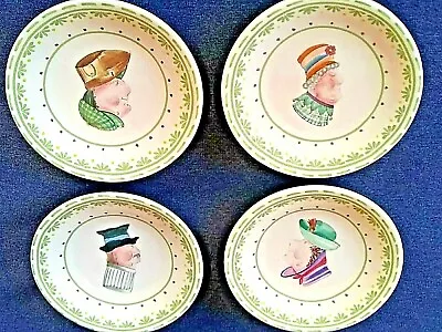 PFALTZGRAFF THE CIRCLE OF KINDNESS SET OF 4 TOPSY TURVY PLATES 6-1/4'' Dia.  • $25.95