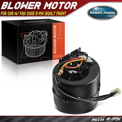 HVAC Blower Heater Motor With Fan Cage Front 12v For 008-A37/C-42D 008-A100-93D • $40.49