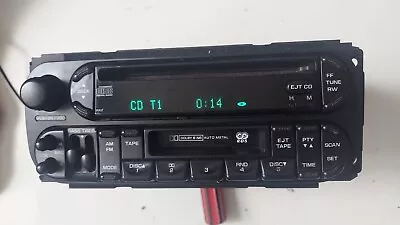 07 JEEP DODGE Durango Ram WranglerAMFM Radio CD Cassette Radio P05064042AD OEM • $149.99