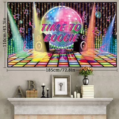 £23.49 • Buy 70s Theme Party Decorations Disco Photo Booth Backdrop Banner 60's 70's 80's,
