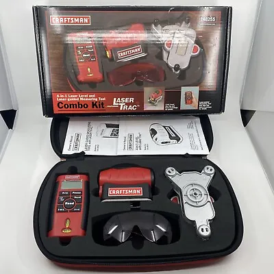 Craftsman Laser Level Trac Combo Kit 4 In 1 Measuring Tool Set #9-48255 - Tested • $41.99