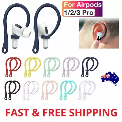 $5.99 • Buy AirPods 3 2 1 Pro 1 2nd 2022 Ear Hooks Anti Lost Secure Ear Hook Holder Loops AU