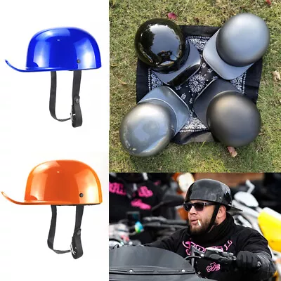 DOT Retro Baseball Cap Open Face Scooter Moped Jet Helmet Motorcycle Half Helmet • $36.99