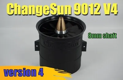 Change Sun 90mm Ducted Fan Unit 12-Blade EDF Replacement Airplane 8mm Shaft NIB • $33