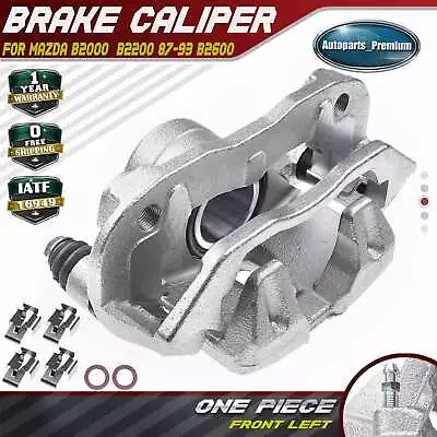 Disc Brake Caliper W/Bracket For Mazda B2000 B2200 87-93 B2600 Front Left Side • $57.59