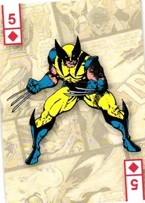 Wolverine 5 Of Diamond Marvel X-Men Playing Card • $4.95