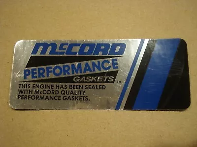 Vintage McCord Performance Gaskets Racing Sticker / Decal • $1.09