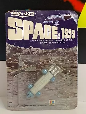 1975 L.J.N. Road Stars SPACE 1999 Hawk Transporter MOC White/Blue Diecast Eagle • $75