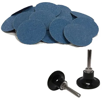 100 - 3  Roloc Zirconia Quick Change Sanding Disc 80 Grit And Mandrel • $49.04