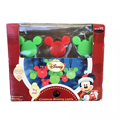 Gemmy Disney Mickey Mouse Christmas Blinking String Lights • $49.97