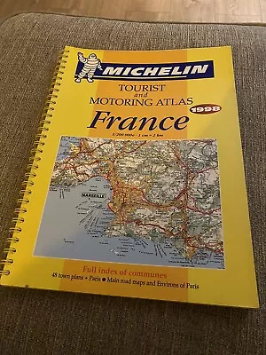 £4 • Buy Michelin Touring And Motoring Atlas France 1998 (Road Atlas)