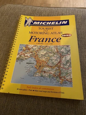 £4 • Buy Michelin Touring And Motoring Atlas France 1998 (Road Atlas)