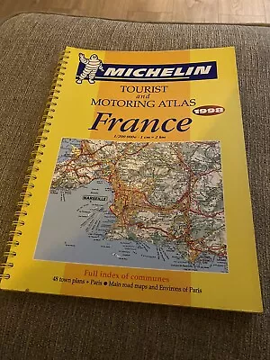 Michelin Touring And Motoring Atlas France 1998 (Road Atlas) • £9.95