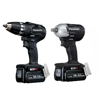 Panasonic EYC232LJ2 18V Drill & Impact Wrench C/w 2x5Ah Batt • £499.99