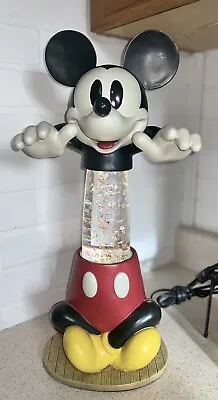 Disney Mickey Mouse Lava Lamp Light W/ Mickey Mouse Ears Icons 2005 Vintage • $148