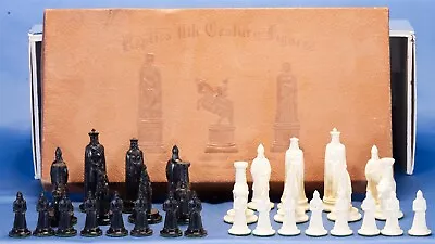 Vintage Kingsway Inc Replica 11th Century Chess Set Kingsway Florentine Chessmen • $19.95