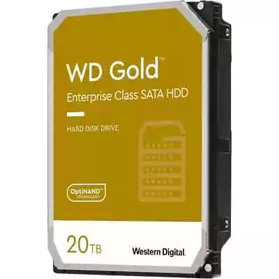 WD WD202KRYZ 20TB WD Gold Enterprise Class SATA Internal Hard Drive • $925