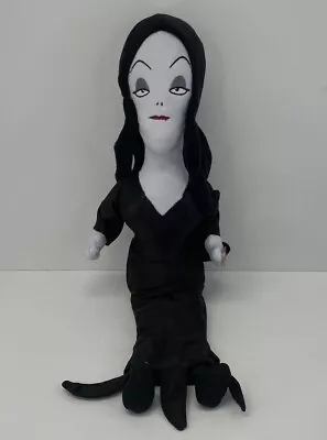 The Addams Family Morticia Addams Singing 12” Seated Plush Doll - Plays Song EUC • $15.99