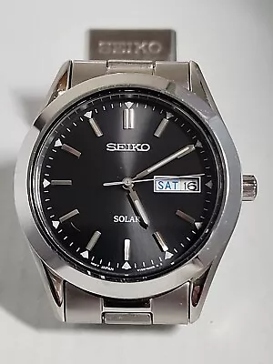 Seiko Solar Men's Black Watch - V1580AB0 (404) • $35