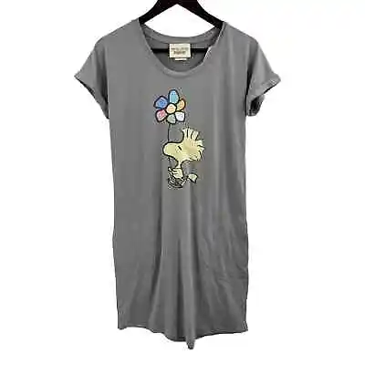 Munki Munki Peanuts Woodstock Sleep Shirt Grey Size XS New • $27.80
