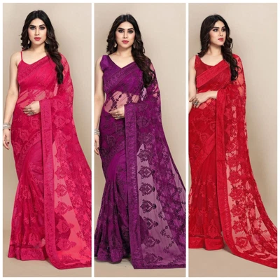 £32.39 • Buy Saree Sari Indian Wedding Party Wear Bollywood Designer Pakistani Saree Blouse