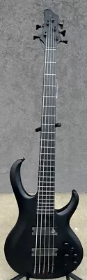 Ibanez BTB625EXBKF Iron Label 5-String Electric Bass Guitar Flat Black 10lb1oz • $949.99