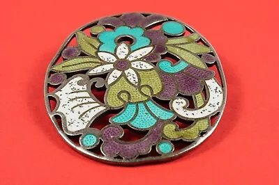 Margot De Taxco Pendant/Pin/Brooch Mexican Enamel Sterling Silver Design 5860 • $270