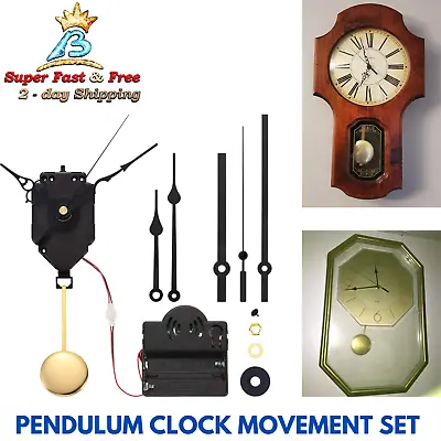 $26.79 • Buy Westminster Chime Quartz Pendulum Clock Movement Wall Hand Mechanism Repair Kit