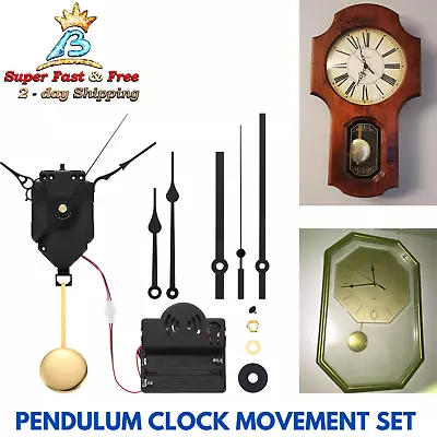 Westminster Chime Quartz Pendulum Clock Movement Wall Hand Mechanism Repair Kit • $31.15