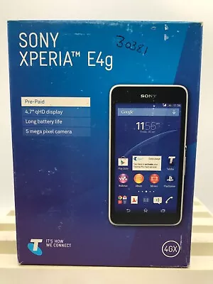 Sony Xperia E4g Phone 8gb (e2053) Telstra Locked (white) #8349nob • $214