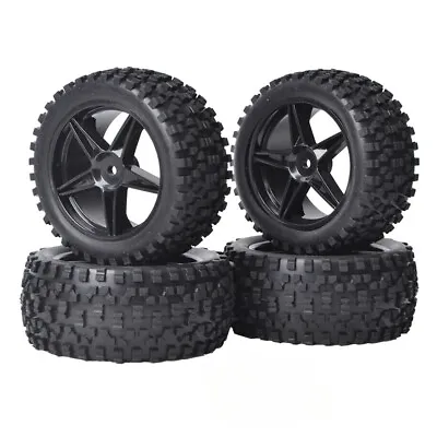 4PCS 1/10 Buggy Tires Wheels Tyre For Tamiya HSP HPI Wltoys 1:10 RC Off Road Car • $24.90