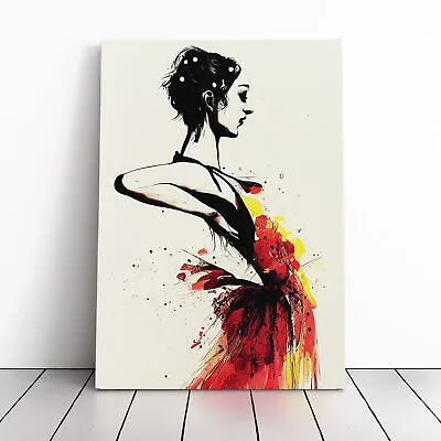 Artistic Woman Art Canvas Wall Art Print Framed Picture Home Decor Living Room • £29.95