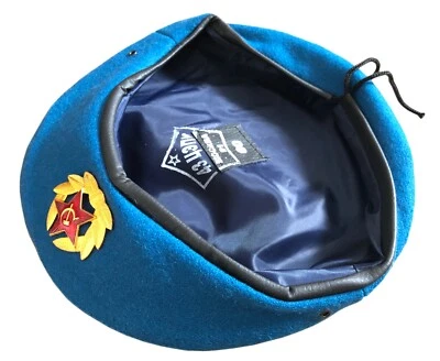 £12.99 • Buy USSR Soviet Style Russian Army Uniform Blue VDV Paratrooper Beret Cap Hat Badge