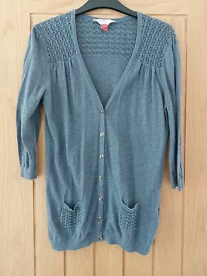 Ladies Falmer Heritage Matalan Dusky Blue Cardigan 3/4 Sleeves Buttons Size 12  • £8