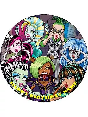 Monster High Cake Toppers 19cm Edible Icing Birthday Decoration #3 • $10.91