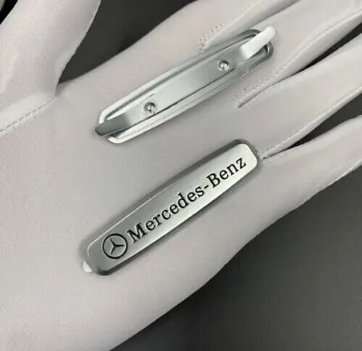 2 Pcs Car Emblems Front Seat Tuning Badges Metal Fit For Mercedes AMG Logo • $9.99