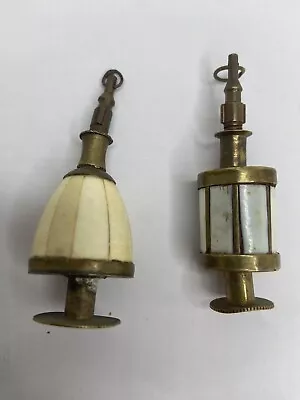 Vintage FAN LAMP CHAIN PULLS LAMP LIGHT KNOBS BRASS MCM ANTIQUE • $54.99