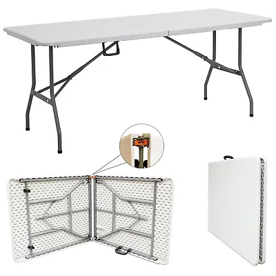 £41.85 • Buy 5ft Folding Table Trestle Camping Party Picnic BBQ Stall Garden Indoor Outdoor